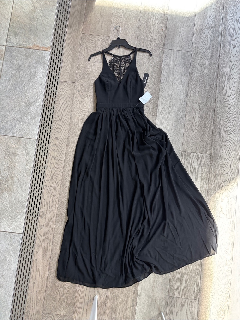 Lulus Black Lace-Back Maxi Dress - Women